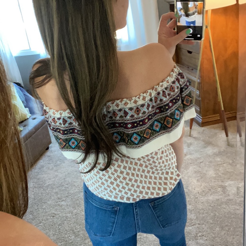 Boho off shoulder top
